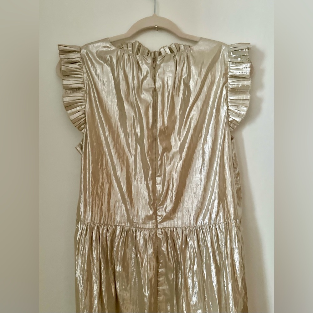 Sea New York Metallic Naya Box Pleat Maxi Dress - Picture 8 of 10